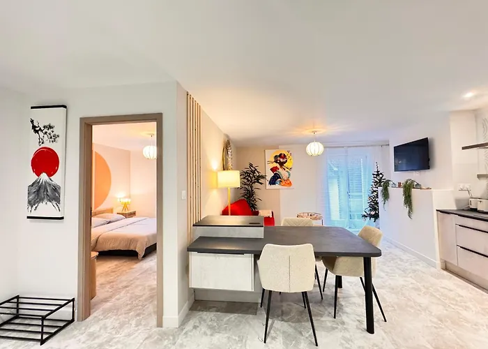 Daire Le Jardin Japonais Avec Terrasse